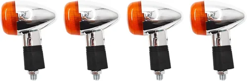 Vista 5 de munirater Luces intermitentes universales para motocicleta, luces indicadoras ámbar intermitentes para motocicleta, luces delanteras y traseras