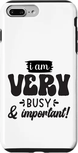 Vista 12 de Very Busy & Important Retro Groovy Text Design Case for iPhone 17