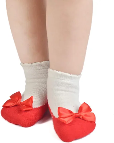 Vista 2 de EPEIUS Calcetines antideslizantes unisex para bebés y niños (juego de 6)