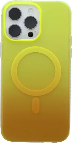 Vista 71 de Funda degradada para iPhone 14 Pro - Diseño multicolor degradado naranja y amarillo, resistente a los impactos y con imanes