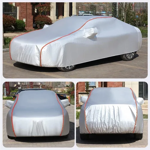 Vista 2 de ZYuan Funda de coche compatible con DS DS3 DS4 DS5 DS7 impermeable para automóvil, transpirable, resistente al viento, resistente al granizo, a