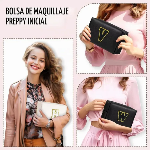 Vista 7 de TOPEAST - Bolso de maquillaje para mujer, Negro -, A