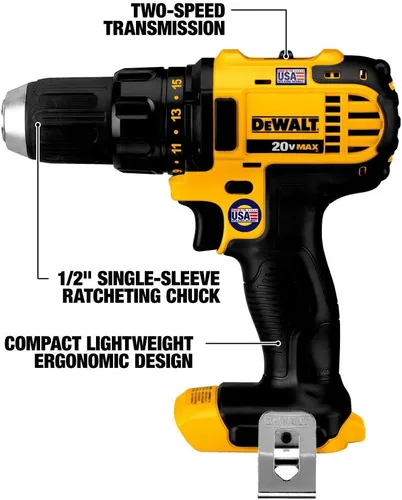 Vista 2 de DEWALT Kit combinado de 20 V MAX, kit combinado de herramientas eléctricas, compacto de 6 herramientas (DCK620D2)