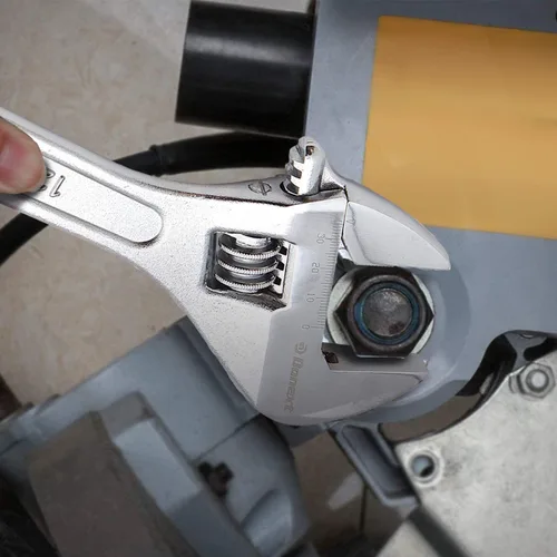 Vista 5 de Llave ajustable de 12 pulgadas Herramienta de mano profesional CR-V Llave de media luna de acero