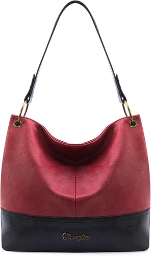 Vista 31 de Wrangler Hobo - Bolsas para mujer de cuero vegano con asa superior, bolsos de hombro y bolsos