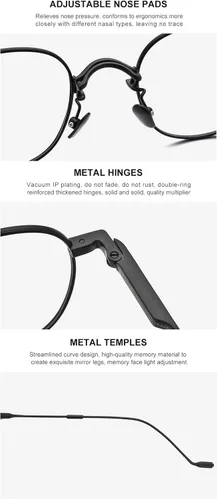 Vista 3 de HEPIDEM - Marco de gafas de aleación para mujer