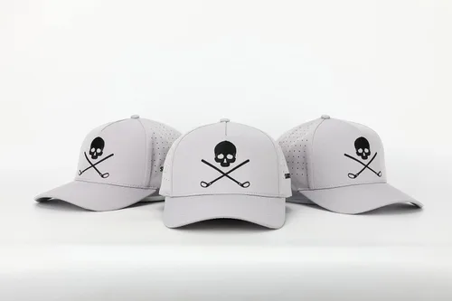 Vista 7 de SHANKITGOLF Gorra de golf ajustable con diseño de calavera, 95% poliéster, 5% elastano, talla única