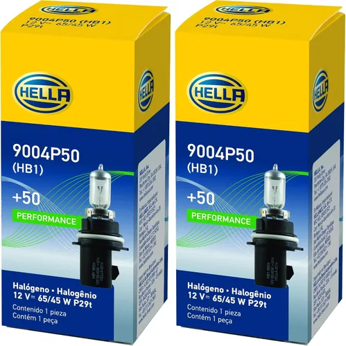 Vista 6 de HELLA 9004 - Kit de ampolla doble de 2.0 TB de alto rendimiento, 12 V, 65/45 W, paquete de 2