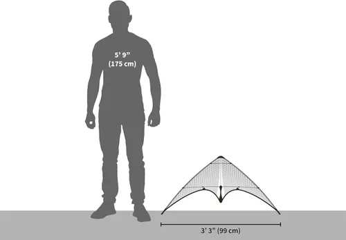 Vista 2 de Prism Kite Technology Neutrino - A Fast and Responsive Kite to Test Your Reflexes Naranja