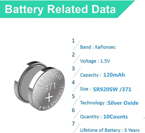 Vista 5 de 20PCS 1.5V SR920SW 371 370 LR921 AG6 batería de reloj de óxido de plata
