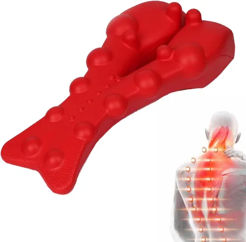 Vista 7 de Masajeador de punto gatillo trapecio, herramienta de liberación suboccipital, corrector de postura para dolor de cuello y hombro, corrector