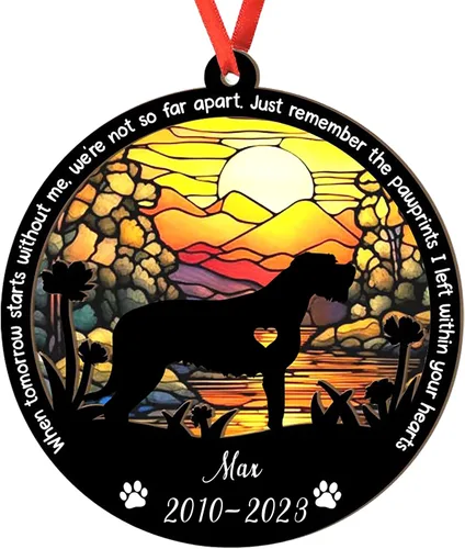 Vista 88 de Adorno personalizado para atrapasoles de sabueso afgano, adorno de Navidad de sabueso afgano – Regalo para perro amante, sabueso afgano