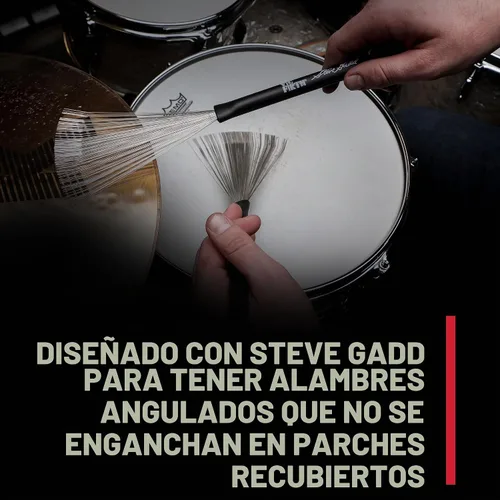 Vista 4 de Cepillos de alambre Vic Firth SGWB Steve Gadd