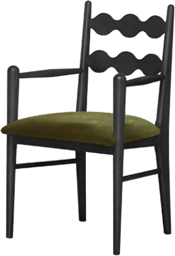 Vista 42 de Sillas de comedor tapizadas, silla de cocina con respaldo, silla de sala de estar con brazos versátil asiento de comedor de granja, sillas