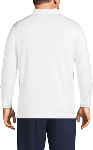Vista 2 de Lands' End - Camisa polo muy suave de manga larga para hombre