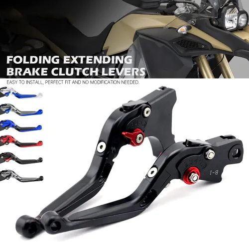 Vista 4 de KaftKO Palanca de freno de embrague de motocicleta, para BMW F750GS F850GS 2017 2018 F 750 850 GS F750 F850 motocicleta extensible ajustable manijas