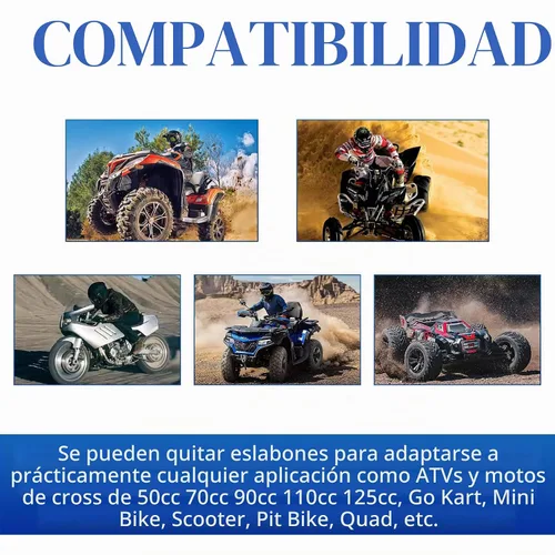 Vista 5 de Blcak 525 Cadena de anillo X + rompedor de cadena, 110 eslabones con eslabón maestro de conexión