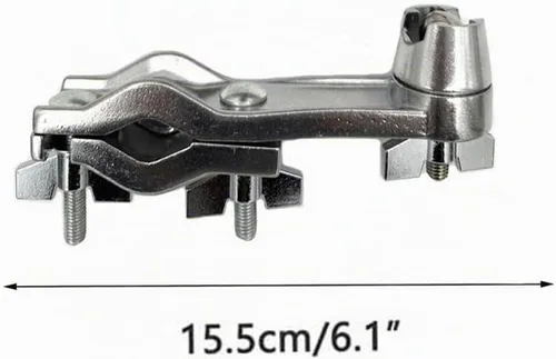 Vista 7 de Juego de batería Soporte de montaje para micrófono, abrazadera de montaje en estante de batería con brazo de montaje de micrófono en forma de L Clip