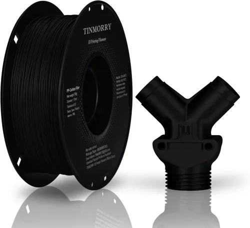 Vista 30 de TINMORRY PA6-CF - Filamento de nailon de fibra de bajo carbono de 0.07 in Pa6-cf-negro