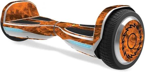 Vista 8 de MightySkins Skin compatible con Razor Hovertrax 1.5 Hover Board - Placa de diamante negro Cubierta protectora de vinilo duradera y única Fácil