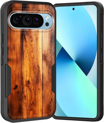 Vista 102 de Funda para Pixel 6A, Híbrida de Doble Capa de Servicio Pesado Resistente a Prueba de Golpes PC Duro + Funda Protectora de Silicona Suave para Google