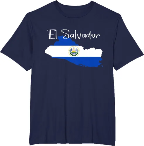 Vista 60 de Camiseta con la bandera de El Salvador, mapa de El Salvador, camiseta de Salvador para mujer