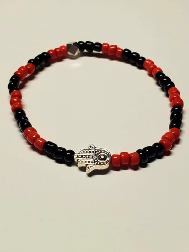 Vista 19 de 3 pcs Ilde Cowrie seashell Evil Eye Hamsa Hand Orisha Santeria Pulseras Bracelet Set