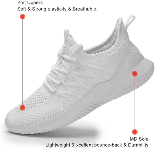 Vista 5 de KEEZMZ - Tenis para correr y caminar para mujer, ligeros y casuales