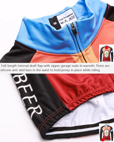 Vista 4 de MR Strgao - Chaqueta térmica de invierno para hombre, resistente al viento, manga larga, suéter para bicicleta, abrigo