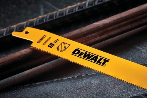 Vista 5 de DEWALT DW4811 - Cuchilla recíproca bimetálica de 18 TPI de 6 pulgadas (5 unidades)