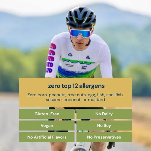 Vista 5 de Flow Formulas Mezcla de bebida de resistencia de limón y lima, 30 porciones Top 12 sin alérgenos, carbohidratos y electrolitos en polvo deportivo