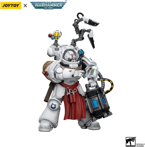 Vista 4 de YIZRIO JoyToy Warhammer 40k Ultramarines Apothecary Biologis, figura de acción a escala 1:18 Mecha Joy Toy Collection Modelo 5.35 pulgadas