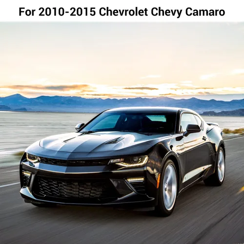 Vista 7 de Cubierta de interruptor de elevación de ventana de fibra de carbono Kit de ajuste de botón interior para Chevrolet Chevy Camaro 2010-2015
