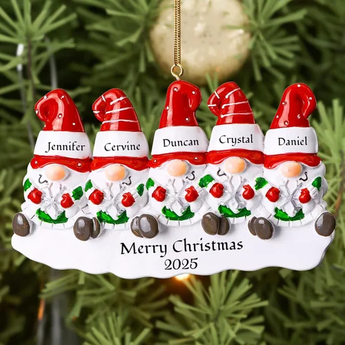 Vista 20 de Bemaystar 2025 Adornos Personalizados de Primer Navidad del Bebé - Adornos de Navidad de Resina Hechos a Mano con Nombre y Año - Adornos de Navidad