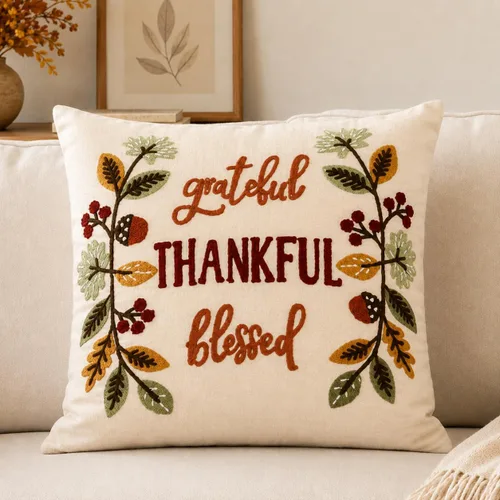 Vista 10 de Folkulture Fall Pillow Covers 18x18, Outdoor Throw Pillows, Autumn Décor