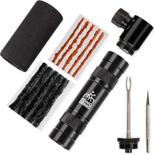 Vista 9 de Kits de inflado de CO2, compatible con válvulas Presta y Schrader, bomba de neumáticos de bicicleta de CO2 para bicicletas de montaña y carretera