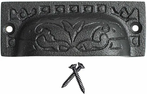 Vista 47 de Renovators Supply Manufacturing Manijas de Gabinete de 3 pulgadas de Hierro Forjado Negro Tiradores de Cajón Manijas Antiguas de Gabinete de Cocina