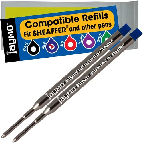 Vista 10 de Jaymo Repuesto para Sheaffer K 99335 - Medidas 3.75 in / 95 mm de largo - Recambio de bolígrafo - 12 negro