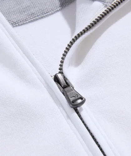 Vista 5 de vineyard vines Suéter con cremallera de un cuarto para hombre Gorra blanca