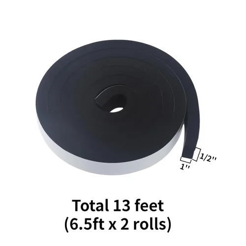 Vista 2 de Cinta de espuma de alta densidad, tira de sellado impermeable, tiras CR de neopreno, adhesivo de una sola cara, sello de EVA 1 pulgada de ancho x
