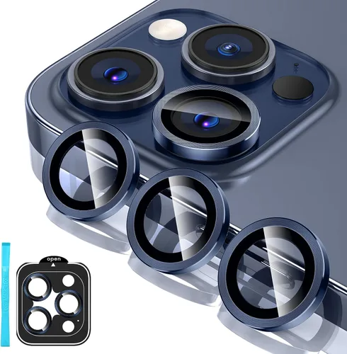 Vista 17 de Tensea Protector de lente de cámara Compatible para iPhone 17 Pro Max/17 Pro/15 Pro Max/15 Pro/16 Pro Max/16 Pro/14 Pro Max/14 Pro, Cubierta