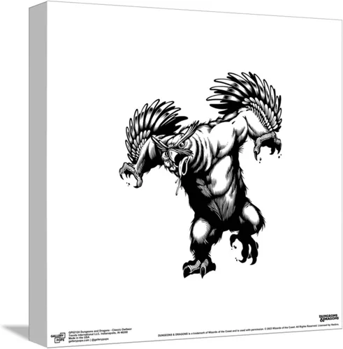 Vista 10 de Trends International Gallery Pops Dungeons & Dragons - Arte de pared clásico de Owlbear, versión enmarcada negra, 12 x 12 pulgadas Versión con marco