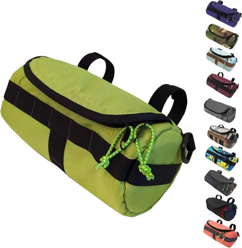 Vista 11 de Bolsa para manillar (Bikeday Cake) Capacidad de 2 litros Amplia bolsa para bicicleta con 2 correas de hebilla extra largas y 1 correa de gancho