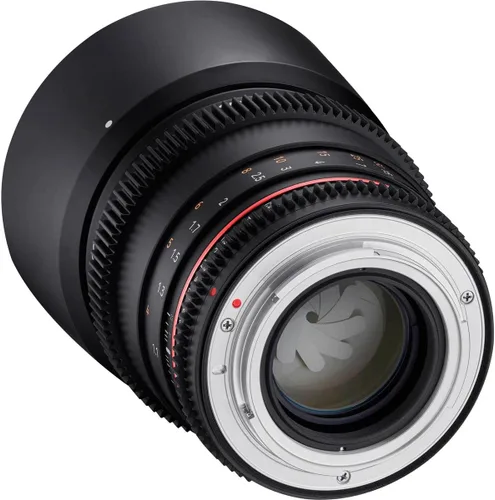 Vista 4 de Rokinon 85mm T1.5 Lente de cine de alta velocidad DSX de cuadro completo para Canon EF La lente de cine DSX ofrece un control de enfoque suave