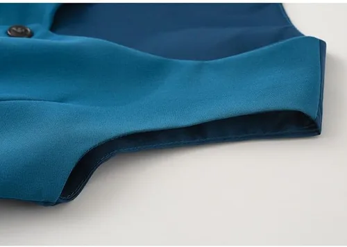 Vista 6 de Conjunto de caballero de 4 piezas para bebé niño con camisa blanca, corbatín, chaleco y pantalón