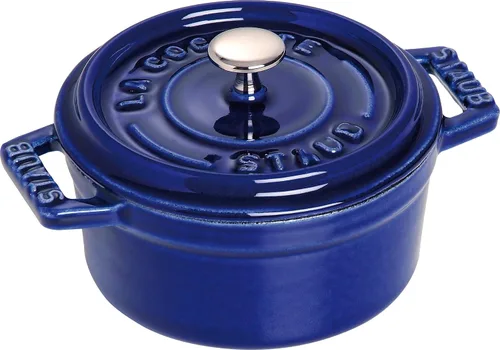 Vista 13 de Staub La Cocotte Redonda 40509-804 Mini Pico Cocotte Redonda Verde Basil 40509-804 Olla Esmaltada Pequeña de Dos Manijas