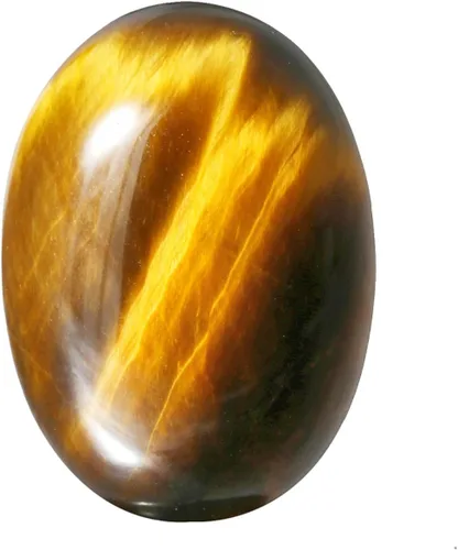 Vista 2 de TUMBEELLUWA Cabujones ovalados de cristal curativo con parte trasera plana para hacer joyas, paquete de 15 unidades, Ojo de tigre