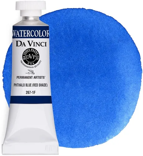 Vista 107 de DA VINCI PAINTS Pintura Acuarela Profesional para Artistas, Azul Cobalto, 15mL