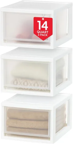 Vista 16 de IRIS USA Paquete de 2, 6 cuartos de galón pequeño organizador