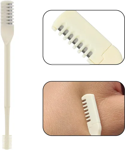 Vista 3 de DonLeeving 6 piezas de cortadores nasales de pelo, 360 grados, rotación de 360 grados, recortador manual portátil de pelo de nariz para mujeres